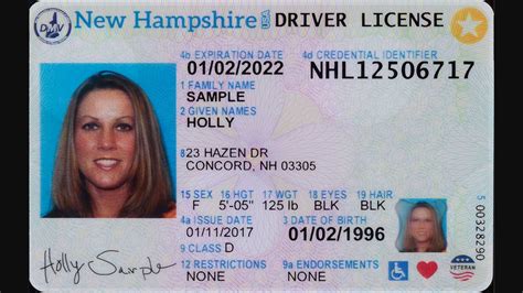 nh enhanced driver's license rfid chip|nh dmv real id card.